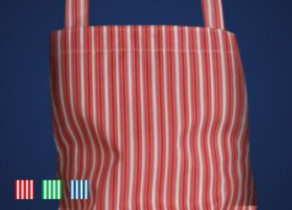 SCHLACHTHAUSFREUND-Workwear, Gastrotex-Schürze, 1501, gestreift, rot/weiß, VE = 5