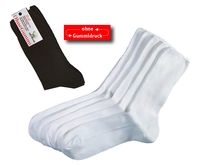 WOWERAT-Gesundheits-Arbeits-Berufs-Socken, Baumwolle, Pkg. á 5 Paar, schwarz