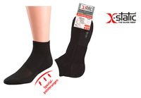 WOWERAT-Kurzschaft-Socken mit X-Static Silberfaser, antimikrobiell, 2-er Pkg., schwarz