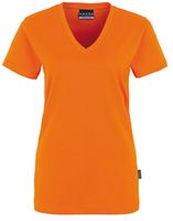 HAKRO-Worker-Shirts, Women-T-Shirt, V-Ausschnitt Classic, orange