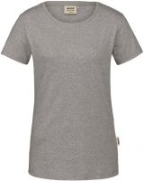 HAKRO-Worker-Shirts, Damen-T-Shirt, GOTS-Organic, 160 g / m², grau meliert