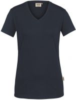 HAKRO-Damen-V-Shirt, Stretch, 170 g / m², tinte