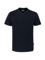 HAKRO-T-Shirt, V-Ausschnitt Classic, schwarz