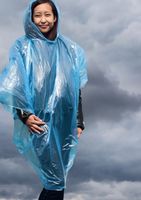 KORNTEX-Workwear, Nässe-Schutz, Einweg-Regen-Poncho, Einmal-Mantel, Sumatra, blau