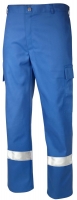 Teamdress-PSA-Workwear, PSA, Schweißer/Hitzeschutz Antistatik, Bundhose mit Reflexstreifen, Kl. 1, kornblau