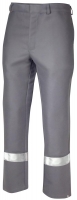 Teamdress-PSA-Workwear, PSA, Schweißer/Hitzeschutz Bundhose mit Reflexstreifen, Kl. 2, grau