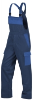 Teamdress-PSA-Workwear, PSA, Multinorm, Latzhose, 1-lagig, EN 13034, Kl. 1, marine/kornblau