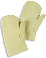 HB-Workwear, Flammen-/Schweißerschutz-Fausthandschuhe für Kontakthitze, 400 mm lang, gelb