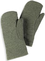 HB-Workwear, Flammen-/Schweißerschutz-Fausthandschuhe für Kontakthitze, 400 mm lang, grün