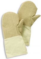 HB-Flammen-/Schweißerschutz-Fausthandschuhe für Kontakthitze, 400 mm lang, gelb