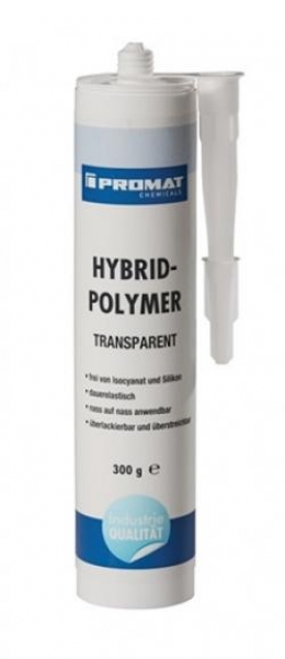 PROMAT-Betriebsbedarf, 1K-Hybrid-Polymer 300g transp.Kartusche