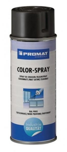 PROMAT-Betriebsbedarf, Colorspray tiefschwarz seidenmatt 9005 400 ml Spraydose