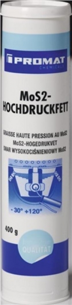 PROMAT-Betriebsbedarf, MOs2 Hochdruckfett schwarzgrau 400g Kartusche