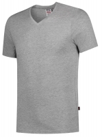 TRICORP-T-Shirts, V-Ausschnitt, Slim Fit, 160 g/m², grau-meliert