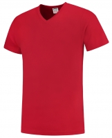 TRICORP-T-Shirts, V-Ausschnitt, Slim Fit, 160 g/m², red