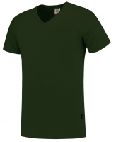 TRICORP-T-Shirts, V-Ausschnitt, Slim Fit, 160 g/m², bottlegreen