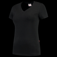 TRICORP-Damen-T-Shirts, V-Ausschnitt, 190 g/m², black