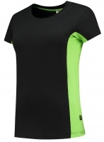 TRICORP-Worker-Shirts, Damen-T-Shirt, Bicolor, 190 g/m², black-lime