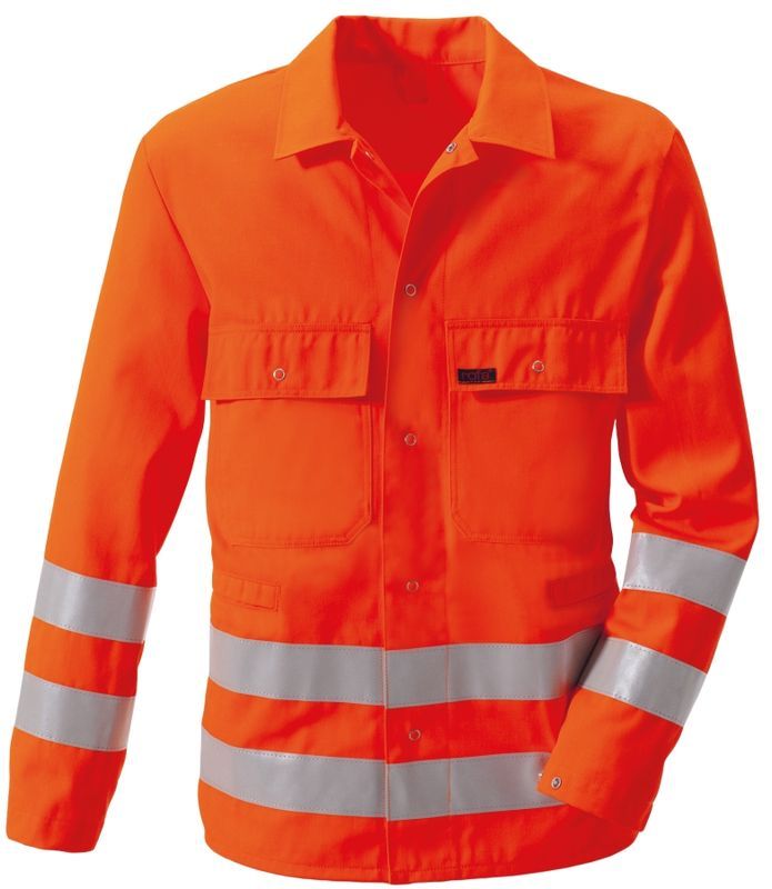 ROFA-Warnschutz, Warnschutz. Warn-Jacke 370 g/m, 80 % PES/20 % BW orange