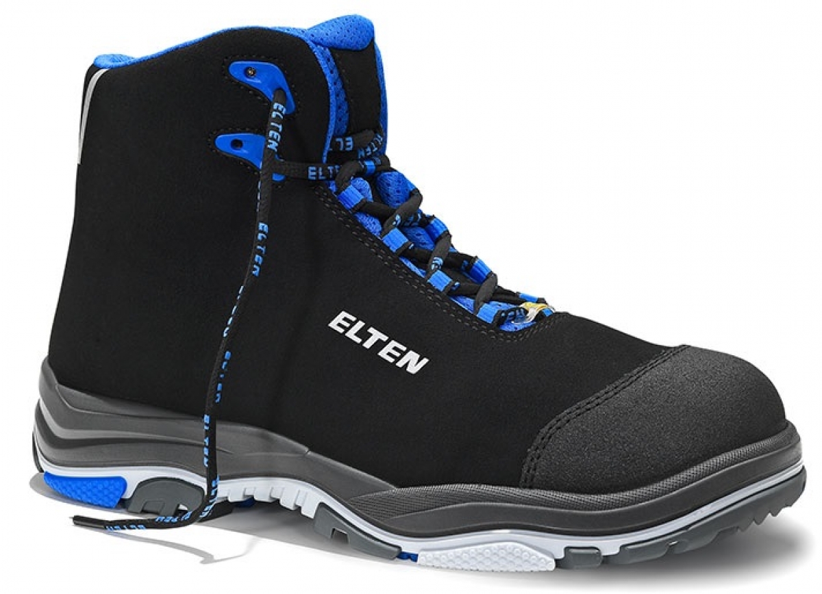 ELTEN-Footwear, S2-ERGO-ACTIVE-Arbeits-Berufs-Sicherheits-Schuhe, Halbschuhe, IMPULSE EA Mid, ESD, Futyp 1, blau