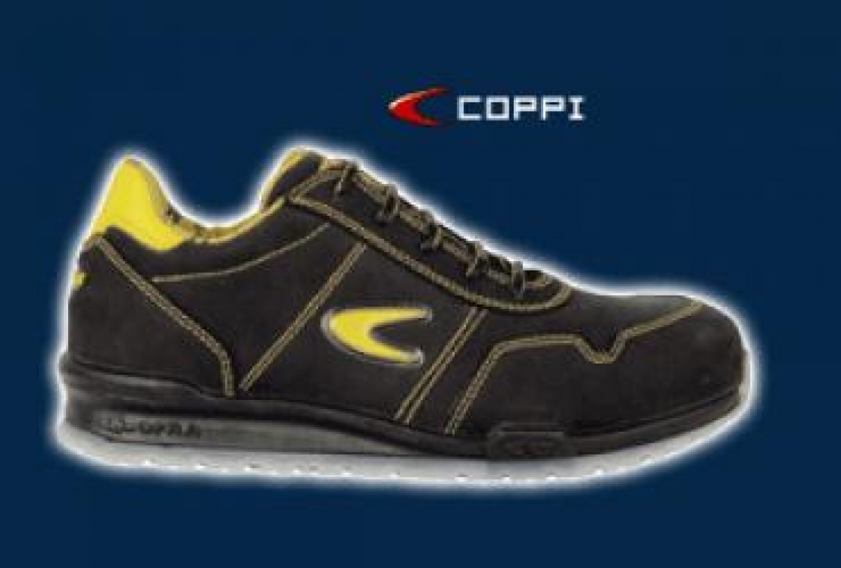 COFRA-COPPI S3 SRC, Sicherheitshalbschuhe, schwarz/gelb