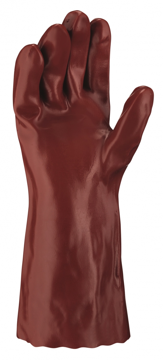 BIG-TEXXOR-PVC-Handschuhe, 35 cm, rotbraun