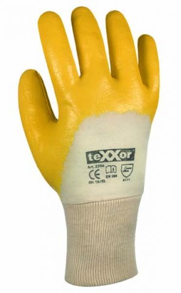 BIG-TEXXOR-Nitril-Handschuhe, gelb