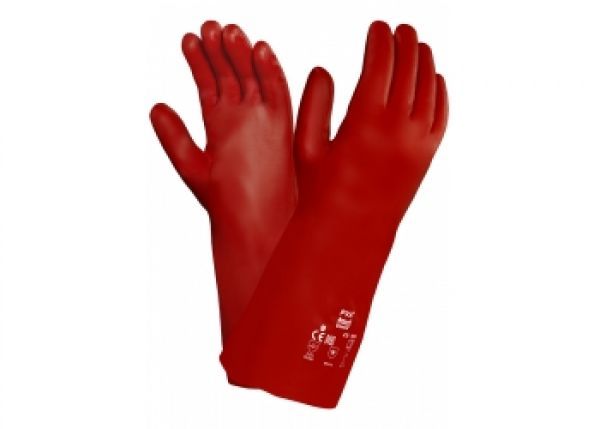 ANSELL-Workwear, Chemiekalienschutzhandschuhe "PVA", 15-554, rot, VE = 12 Paar