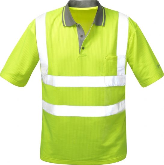 F-SAFESTYLE-Warnschutz-Poloshirt, *DIEGO*, 185g/m, fluoreszierend gelb