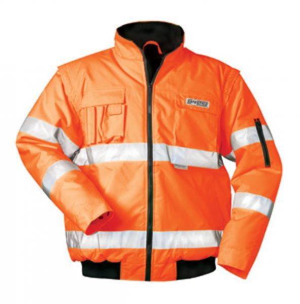F-SAFESTYLE-Warnschutz-Pilotenjacke, *TOM*, fluoreszierend orange