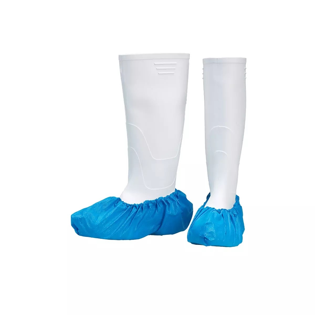 AMPRI-Einweg-VPE-berschuhe, Einmal-Schuhe, MED COMFORT, Ultra Stark, mit Gummizug, 15 x 42 cm, blau, VE = 20 Pkg.  50 Stck