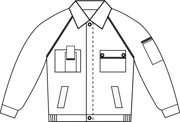 PLANAM-Workwear, Arbeits-Berufs-Bund-Jacke, MG Canvas 320 schwarz/schwarz