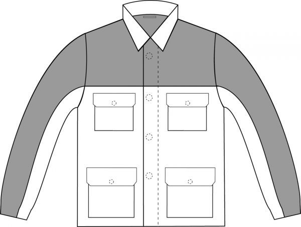 PLANAM-Schweier-Schutz, Schweierjacke, Arbeits-Schutz-Jacke, Major Protect 1lagig kornblau/grau