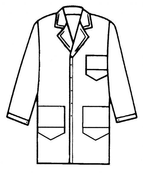 PLANAM-Workwear, Arbeits-Berufs-Mantel, Kittel, MG 260, grau