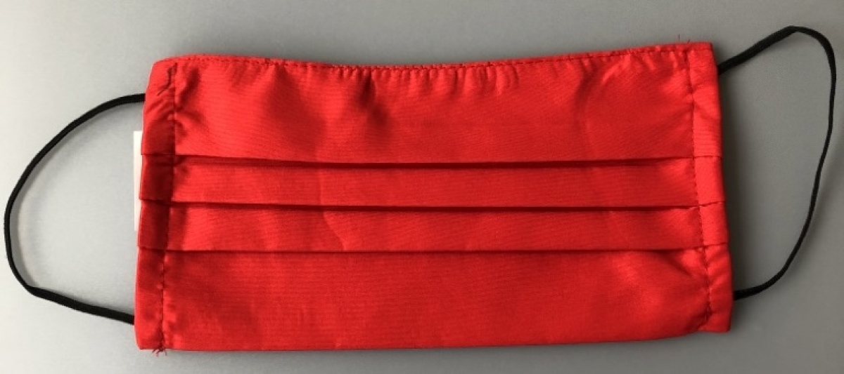 Giblor-Mehrweg-Mundschutz-Gesichtsmaske (wiederverwendbar) mit Gummizug, rot, VE: 2 Stck