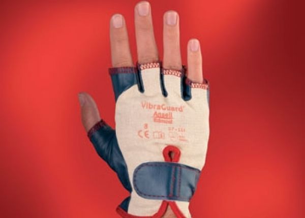 ANSELL-Workwear, Nitril-Kautschuk-Handschuhe, VIBRA GUARD, 07-111, blau/weiss, VE = 12 Paar