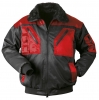 F-NORWAY-Workwear, Winter-Piloten-Berufs-Jacke, LEVANGER, schwarz/rot