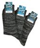 WOWERAT-Socken mit original Jeans-Style, 3/2-Rippe, 6-er Teilung, 3-er Pkg., schwarz-melange