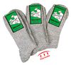 WOWERAT-Plüschsohle-Socken mit Schafwolle, 6-er Teilung für Damen und Herren, 3-er Pkg., graumeliert