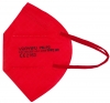 PSA-FFP2-Maske, Einwegmaske, Atemschutz, Mundschutz, rot, VE = 5 Stück